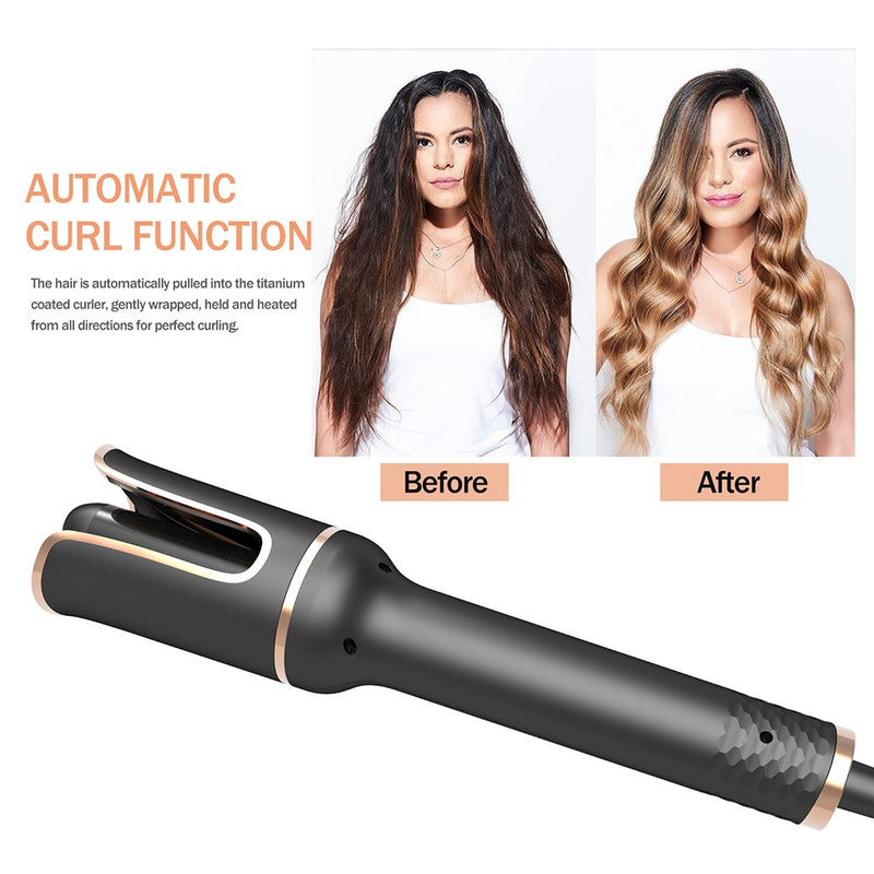 Automatic Professional Curling Iron Rotating Curler for Curls Waves Ceramic Wand