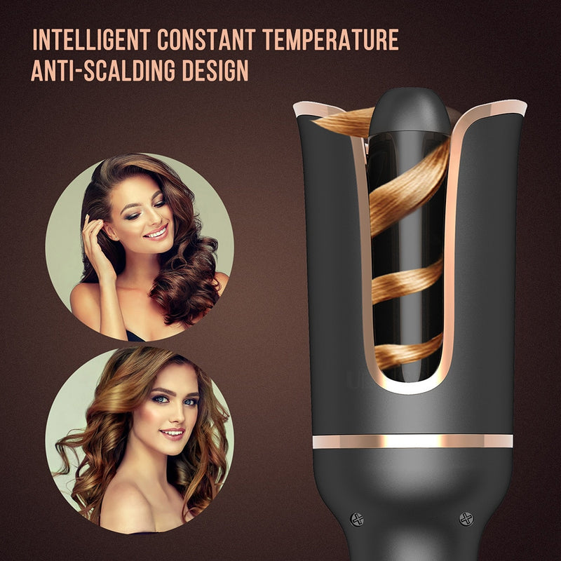 Automatic Professional Curling Iron Rotating Curler for Curls Waves Ceramic Wand