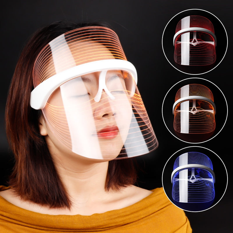 3 Colors LED Light Therapy Face Mask